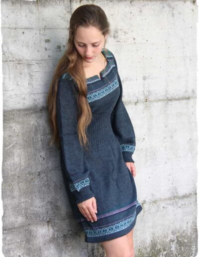 Vestido de lana de punto