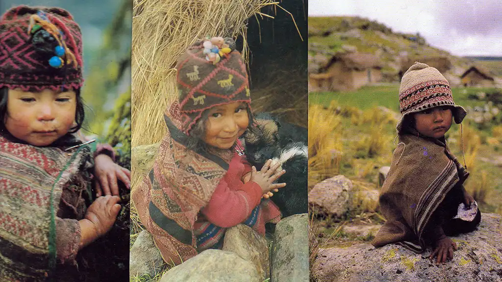 gorro peruano Niños peruanos con gorro típico