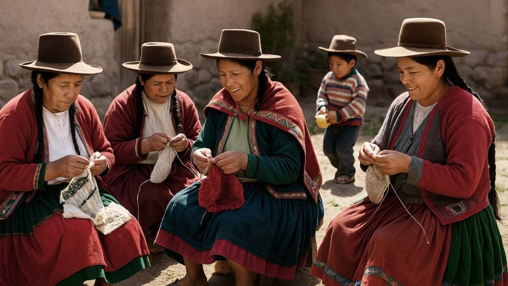 Tejedores en la comunidad andina del Perú Slow fashion y tejedores del Perú